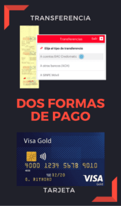 FORMAS DE PAGO
